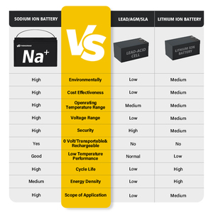 パラゴネージ12V <span class=keywords><strong>100Ah</strong></span>ナトリウムアイオンバッテリー6000サイクルRVマリンフォークリフトNatrium Natriumバッテリー - Product Image 5