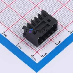 DB2EVC-2.54-5P-BK Plug-in Terminal Block Through hole,P=2.54mm Connector Board-to-Board / Socket - Closed 1x5P 2.54mm Black - Product Image 1