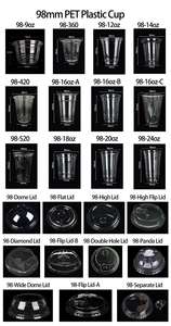 98mm(1000PCS/CTN) PET <b>CUP</b> Printed LOGO High Quality Crystal Clear <b>Cold</b> Disposable <b>Cup</b> 12/14/16/18/20/24 oz Plastic <b>Cups</b> and Lids - Product Image 2