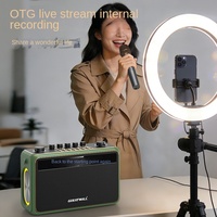 Speaker Outdoor Great Walls 5.3 Terlaris 50W Plastik AI Lyric Display Nirkabel Dukungan Mic Baterai 5000-10000mAh