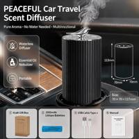 Diffuseur d'huiles essentielles sans eau HIITII pour voiture, mini décoratif en forme d'oiseau, machine à parfum à air froid, rechargeable sans fil, portable, 1 an
