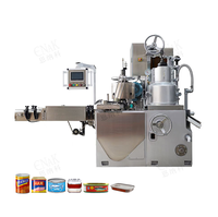 Máquina Selladora Automática de Latas de Alimentos y Bebidas, Selladora de Frascos de Plástico, Máquina Selladora de Latas de Sopa de Tomate y Vegetales