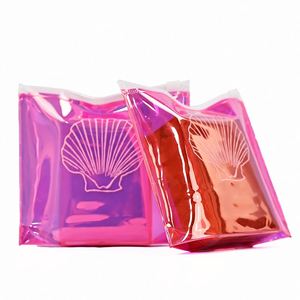 Bolsa de Plástico Transparente Personalizada con Cierre Hermético, Holográfica, Brillante, Biodegradable, para Joyería, Pendientes, Collares, Bolsa con Cierre Ziplock - Product Image 3
