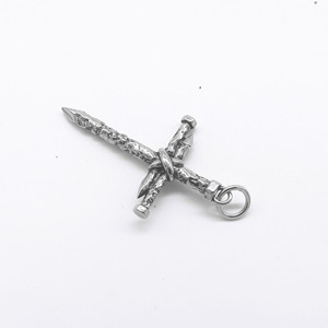 yunnique <b>Titanium</b> Steel Nail Cross Pendant Necklace Unisex Minimalist Style Fashion Jewelry for Men and Women - Product Image 2