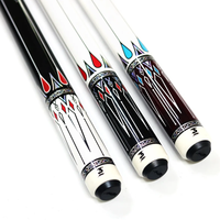 Tongkat Biliar Pool 1/2-pc Premium Serat Karbon Buatan Tangan dengan Ujung Multi-lapis 11.5/12.5 mm, Laris Terjual
