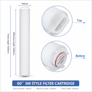 Cartucho de Filtro de Agua Plegado de PP para Sistema de Pretratamiento RO, Filtración de Alto Flujo, Repuesto - Product Image 4