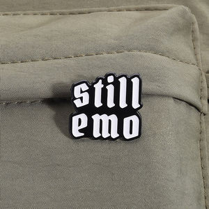 Toujours Emo émail broche drôle triste citation broches pleure à Emo retraité enfant revers Badge bijoux cadeau en gros - Product Image 3