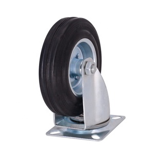 Ruedas Giratorias Industriales <span class=keywords><strong>de</strong></span> Alta Resistencia con Núcleo <span class=keywords><strong>de</strong></span> Hierro Metálico <span class=keywords><strong>y</strong></span> Ruedas <span class=keywords><strong>de</strong></span> Goma Sólida <span class=keywords><strong>de</strong></span> 3/4/5/6/8/10/12 Pulgadas - Product Image 3