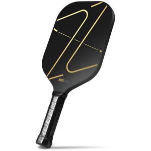 Raquette de pickleball portable en fibre de carbone à noyau en nid d'abeille de haute qualité, sans bordure, approuvée par l'USAPA - Product Image 1