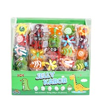Trendy cartoon dieren gummy snoep fruit sap stick populaire kindersnack