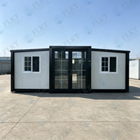 Maison conteneur extensible FLKT, résistante à la rouille et à l'eau, garantie 2 ans, usine source, maison préfabriquée moderne de luxe