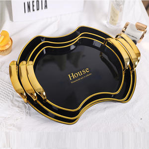 Assiette de fruits jetable plateau en plastique PE café Restaurant ménage tasse à thé plateau haut de gamme sensation fête bonbons et collations <span class=keywords><strong>plat</strong></span> ensemble - Product Image 4