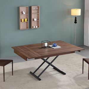 Tavolo Moderno Estensibile per Caffè <span class=keywords><strong>e</strong></span> Pranzo, Arredamento in Legno Trasformabile per Soggiorno <span class=keywords><strong>e</strong></span> Cucina - Product Image 4