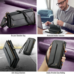 CaseMe-<span class=keywords><strong>Coque</strong></span> de téléphone rétro pour iPhone 16 Pro Max, portefeuille en cuir, porte-cartes RFID sans fil, pour iPhone 16 Pro Max 15 14 - Product Image 4