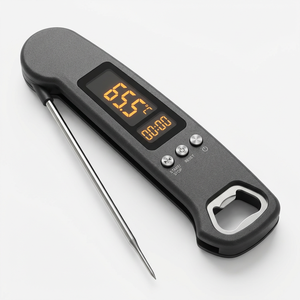 Herstellerdirekt: Digitales Steak-<span class=keywords><strong>Thermometer</strong></span> mit Timer und Sofortanzeige für Fleisch, BBQ, Süßigkeiten, Truthahn und Grill - Product Image 6