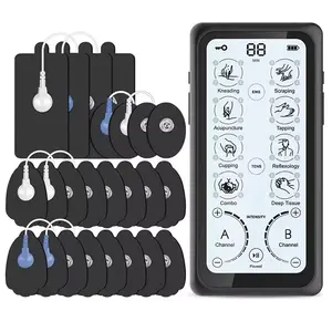 Muscle Stimulation Dual Channel Acupuncture Touch Screen Body Plus Massager Pain Relief Unit Electric Tens Massager