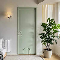 Portes intérieures en bois massif laqué insonorisées et imperméables de style moderne et postmoderne, sur mesure pour hôtel, hôpital, entrepôt