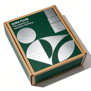 Boîte d'emballage en papier kraft imprimée CMYK personnalisée pour gel de bien-être personnel et pack de produits de soins naturels - Product Image 1