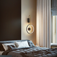 Lampes murales LED en fer pour chambre à coucher et salon, design nordique moderne, lumière de luxe, à intensité variable