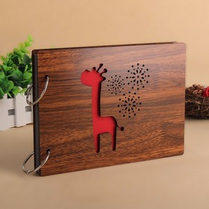 <span class=keywords><strong>Album</strong></span> Fotografico Artigianale con Copertina in Legno, Rilegatura a Fogli Mobili, Personalizzabile per Neonati, Amanti, Scrapbooking, Regalo per Bambini - Product Image 3