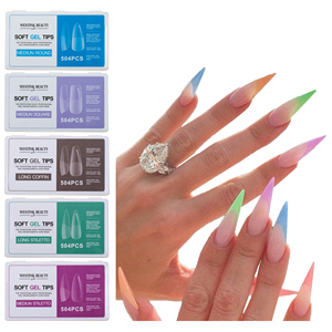 Capsules à ongles, lot de 504, pressés, en boîte, art de manucure et de pédicure - Product Image 4