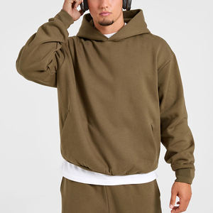 เสื้อฮู้ดดี้ผ้าฟลีซสำหรับฤดูหนาวแบบยูนิเซ็กซ์ 3 มิติ แบบกำหนดเอง น้ำหนัก 400-600 กรัม ทรงโอเวอร์ไซส์ หนานุ่ม ปักลาย เสื้อสเวตเชิ้ตแบบสวมหัว บริการ OEM - Product Image 3