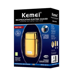 Afeitadora Eléctrica Km-tx1 de Gran Potencia, Barbería, Gran Venta, Kemei TX1, Cuerpo de Metal, Cabezal de Afeitado, Carga USB, Afeitadoras de Barba ES8865 - Product Image 5
