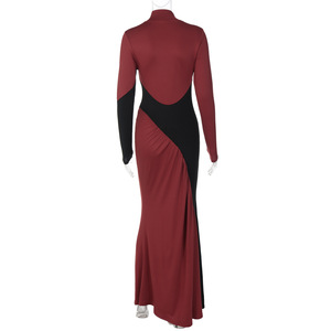 Nouvelles Tendances 2026 – Robe Formelle <span class=keywords><strong>Femme</strong></span> Sans Manches à Col Montant en Tissu Uni, Spandex et Dentelle, Taille Haute, Moulante et Écologique - Product Image 5