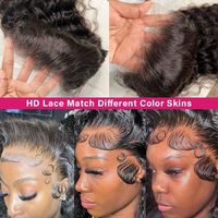 Perruque en Cheveux Indiens Bruts Vierge, Dentelle HD, 100% sans Colle, Cheveux Humains avec Cuticules Alignées, Perruques Frontales en Dentelle pour Femmes Noires