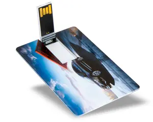 La impresión del logotipo del OEM USB 3,0 Pendrive/2,0 de tarjeta de identificación de crédito usb Flash Drive 128GB