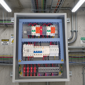 Boîtier de Combinaison Triphasé AC Photovoltaïque RUIPEIN pour Panneaux Solaires, DC 2 entrées-2 sorties, 63A 400V, Modèle Extérieur - Product Image 2
