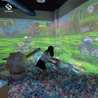 Système de projection de jeu interactif mural Direct Factory Smash Ball, jeux personnalisables pour aire de jeux intérieure