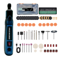 Mini-fraiseuse rotative 3 vitesses, mini-perceuse électrique, outils de bricolage pour le polissage de bijoux et la coupe des ongles d'animaux, 96 pièces