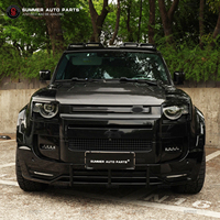 Pièces de rechange automobiles en gros Arcs de roue Pare-chocs avant Grille de mise à niveau Kit de carrosserie pour Defender 110 Accessoires
