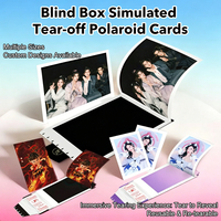 Carte photo Kpop personnalisée à décoller, épaisse et brillante, idéale pour les cartes de vœux, les boîtes surprises, les cadeaux et la collection de cartes à échanger pour les fans.