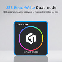 Lector y escritor de tarjetas CHAFON CF600 UHF, lector de pegatinas RFID USB de escritorio con Material ABS, codificación de código C #