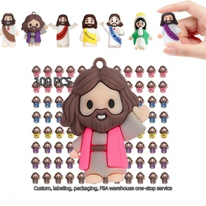 100 Pezzi Miniature di Gesù, Statuette Giocattolo per Nascondiglio, Piccole Bambole di Cristo Salvatore, Bomboniere Religiose per Feste, Pasqua, Chiesa - Product Image 1