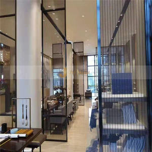 Écran décoratif de luxe en acier inoxydable EX948 pour la décoration intérieure de hall d'hôtel - Product Image 5