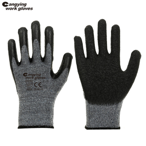 قفازات عازلة ميكانيكية من CHUANGYING بتصميم شعار مخصص للعمل قفازات نايلون بيضاء من الجلد - Product Image 2