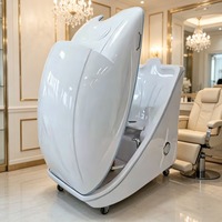 Capsule de Spa Confortable à Vapeur d'Ozone pour Détox, Soin des Seins, Raffermissement, Perte de Poids, Hydrothérapie, Sauna Humide Couverture Corporelle Complète