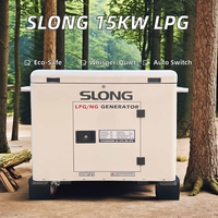 Générateur silencieux SLONG BRAND 12KW à démarrage automatique pour toute la maison, utilisation domestique, GPL/gaz naturel