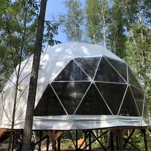 耐候性屋外高級グランピング測地線ドームテント2人または4人家族観光テント - Product Image 1