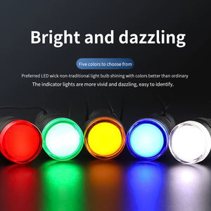 Luz Indicadora SHSNAO SAD16-16C 16MM SAD16LED Lâmpada de Sinal Multicolorida à Prova de Poeira Tipo de Alta Brilho - Product Image 5