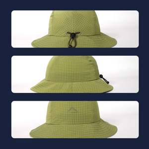 Casquette de pêcheur pliable en toile imperméable avec broderie personnalisée, pour le golf, la randonnée, la pêche, avec cordon - Product Image 2