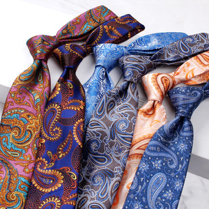 Versandfertige Elegante Paisley-Stoff Jacquard Cashew-Nuss Krawatte für Bankette Herren Freizeitkleidung Hochwertige Herrenkrawatten Hochzeits-Souvenirs - Product Image 1