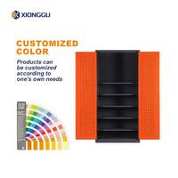 Armoire de rangement pour outils industriels avec portes perforées, étagères réglables pour atelier de réparation automobile, équipement d'entretien