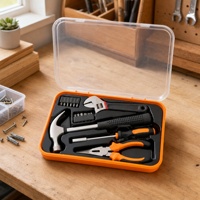 Boîte à outils de réparation domestique en acier au chrome-vanadium 16 pièces avec mallette rigide, ensemble d'outils manuels OEM pour la réparation OEM/ODM