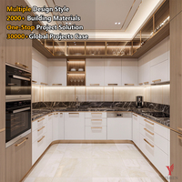 Set Perlengkapan Dapur Modern dari Kayu, Lemari Dapur Modular, Meja Dapur, dan Perlengkapan Dapur Lainnya, Finishing Lacquer Shaker, Material Kayu Lapis, Supplier Lemari Dapur