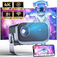 Projecteur portable K6 à mise au point automatique, résolution 720p. Projecteur Android 9 avec Wifi 1g+8g 150 ANSI Mini Projecteur