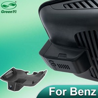 Caméra embarquée GreenYi 4K OEM pour Benz Classe C C300 GLC GLC300 2015-2019, Plug & Play, DVR de voiture, Type C, WiFi, contrôle par application